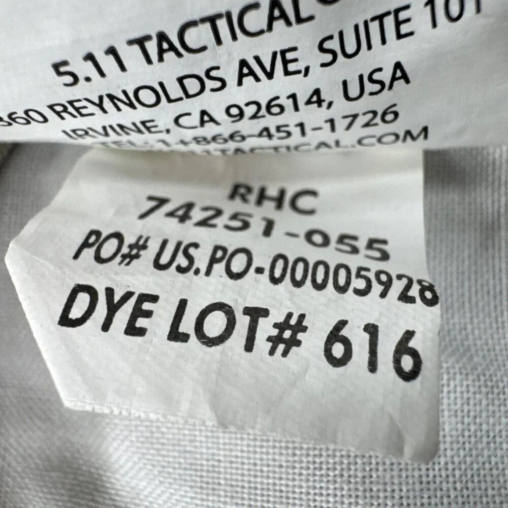 5.11 Tactical Pants Mens 42x30 Regular Fit Khaki Canvas Cargo Police Uniform NEW